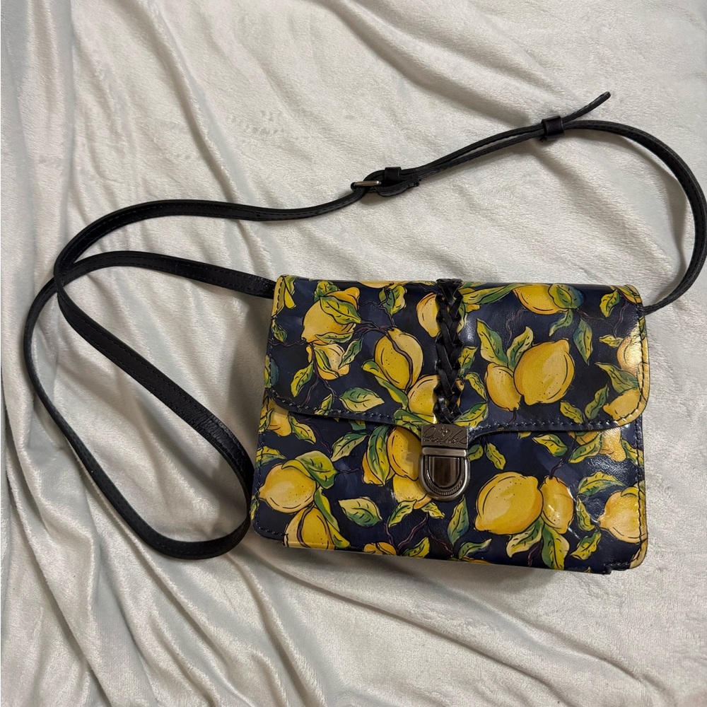 Patricia Nash Leather Lemon Crossbody